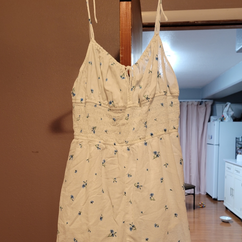 White floral romper